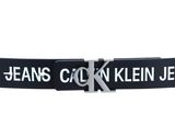 Calvin Klein CKJ Reversible Skinny Mono Belt W85 Snake Chocolate / Logo