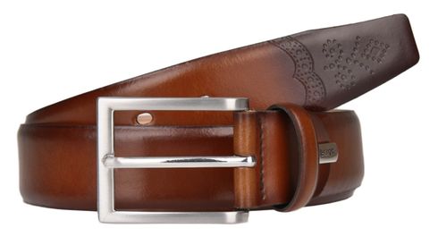 LLOYD Leather Belt W80 Cognac - shortenable