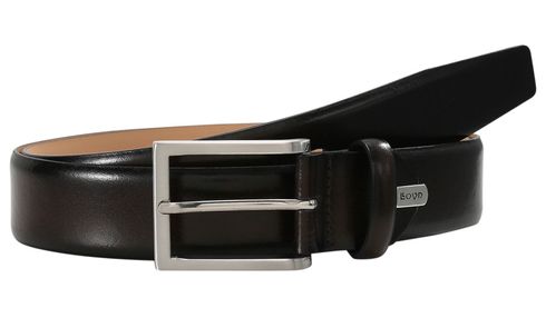 LLOYD Leather Belt W85 Dark Brown - shortenable