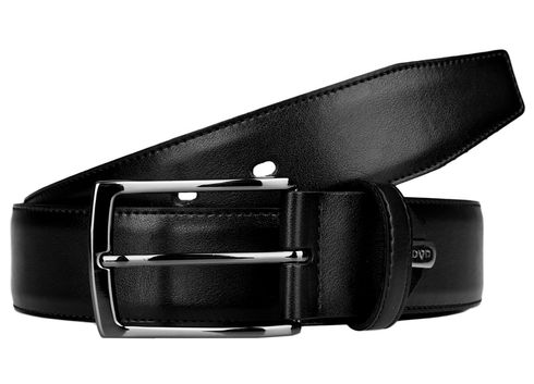 LLOYD Thin Leather Belt W105 Black - kürzbar