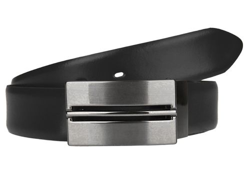 LLOYD Leather Belt W80 Black - shortenable