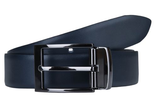 LLOYD 2 in 1 Reversible Belt W105 Black / Blue - shortenable