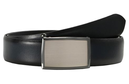 LLOYD Thin Leather Belt 3.5 W85 Marine - shortenable