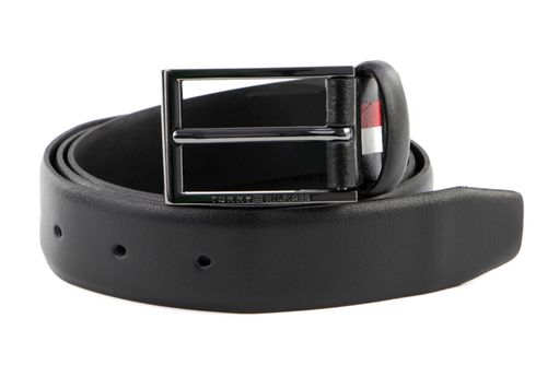 TOMMY HILFIGER Formal Leather Belt 3.0 W95 Black
