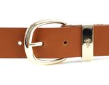 TOMMY HILFIGER Basic Oval Buckle Belt 3.5 W75 Cognac