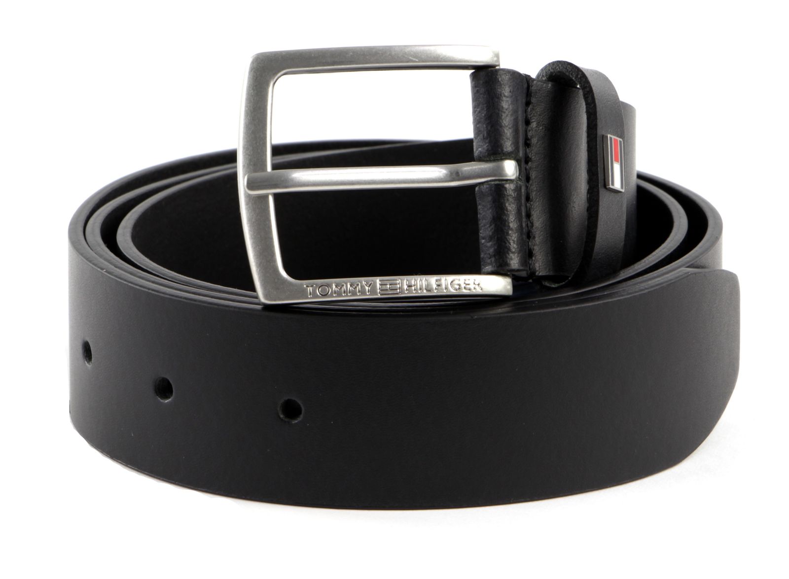 TOMMY HILFIGER Casual Leather Belt 3.5 G W90 Gürtel Accessoire Black | eBay