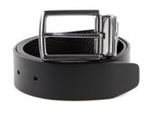 TOMMY HILFIGER Denton Leather Belt Reversible 3.5 W80 Testa Di Moro / Black - shortenable