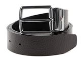 TOMMY HILFIGER Denton Leather Belt Reversible 3.5 W80 Testa Di Moro / Black - shortenable
