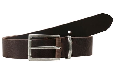 LLOYD Fashion Leather Belt W80 Dark Brown