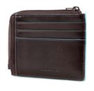 PIQUADRO Blue Square Zipper Coin Pouch RFID Mogano PIQUADRO Blue Square Zipper Coin Pouch RFID Mogano