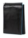 PIQUADRO Blue Square Vertical Men´s Wallet with Clip Nero