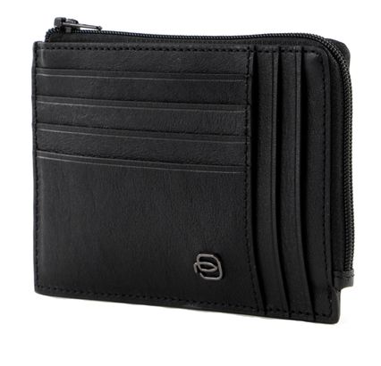 PIQUADRO Black Square Credit Card Holder RFID Nero