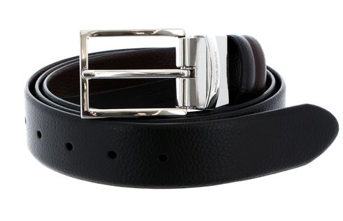 PIQUADRO Modus Reversible Men´s Belt W115 Nero / Marrone - shortenable