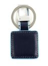 PIQUADRO Blue Square Keychain With Carabiner Blu Notte PIQUADRO Blue Square Keychain With Carabiner Blu Notte