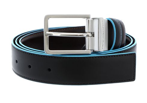 PIQUADRO Blue Square Doubleface Men´s Belt W115 Nero / Marrone - shortenable