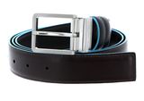 PIQUADRO Blue Square Doubleface Men´s Belt W115 Nero / Marrone - kürzbar PIQUADRO Blue Square Doubleface Men´s Belt W115 Nero / Marrone - kürzbar