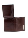 PIQUADRO Blue Square Vertical Men´s Wallet with Clip Mogano
