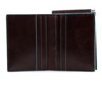 PIQUADRO Blue Square Vertical Men´s Wallet with Clip Mogano
