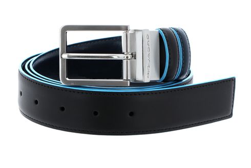 PIQUADRO Blue Square Doubleface Men´s Belt W115 Nero / Blu2 - kürzbar