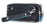 PIQUADRO Blue Square Case With Wrist Strap Nero
