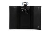 PIQUADRO Black Square Key Holder Nero