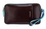 PIQUADRO Blue Square Men's Wrist Clutch Bag Mogano