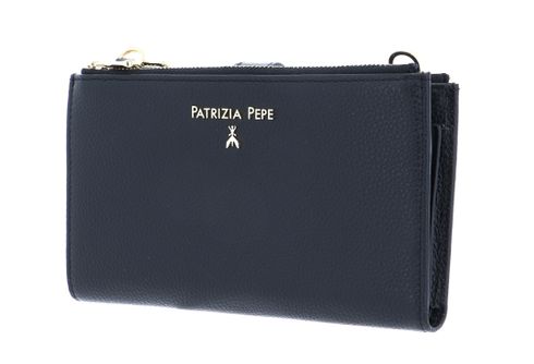 PATRIZIA PEPE Pepe City Wallet with Cell Phone Case Nero