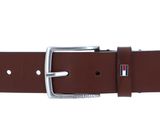 TOMMY HILFIGER Casual Leather Belt 3.5 W80 Dark Tan TOMMY HILFIGER Casual Leather Belt 3.5 W80 Dark Tan