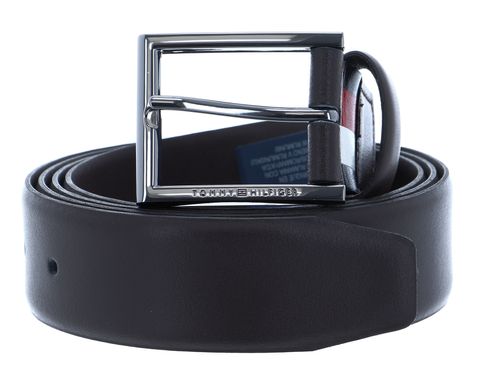 TOMMY HILFIGER Formal Leather Belt 3.5 W90 Testa Di Moro