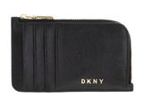 DKNY Bryant Zip Card Holder Black / Gold
