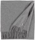 FRAAS Pure Cashmere Scarf with Fringes Mid Grey