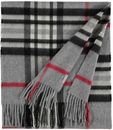 FRAAS Pure Cashmere Scarf with FRAAS Plaid Grey FRAAS Pure Cashmere Scarf with FRAAS Plaid Grey