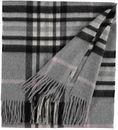 FRAAS Pure Cashmere Scarf with FRAAS Plaid Light Grey FRAAS Pure Cashmere Scarf with FRAAS Plaid Light Grey