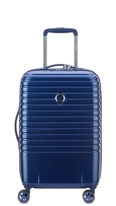 DELSEY PARIS Caumartin + 4 Double Rolls Cabin Trolley 55 Steel Blue