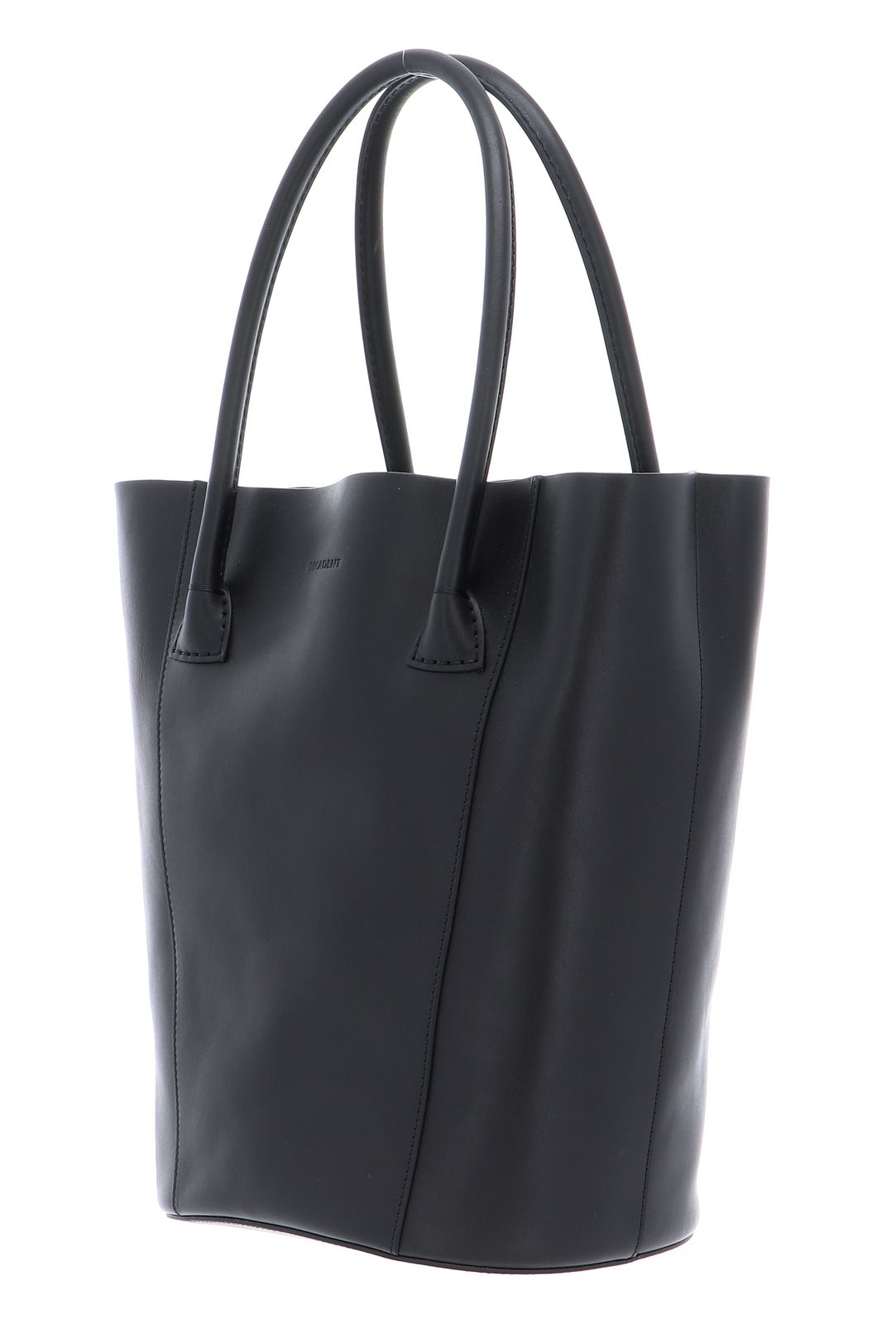 Leather bucket 2025 tote bag