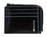 PIQUADRO Blue Square Zipper Coin Pouch RFID Nero PIQUADRO Blue Square Zipper Coin Pouch RFID Nero