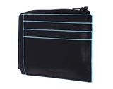 PIQUADRO Blue Square Zipper Coin Pouch RFID Nero PIQUADRO Blue Square Zipper Coin Pouch RFID Nero