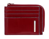 PIQUADRO Blue Square Zipper Coin Pouch RFID Rosso PIQUADRO Blue Square Zipper Coin Pouch RFID Rosso