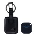 PIQUADRO Black Square Key Holder With CONNEQU Nero PIQUADRO Black Square Key Holder With CONNEQU Nero
