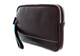 PIQUADRO Blue Square Men's Wrist Clutch Bag Mogano