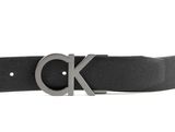 Calvin Klein CK Adjustable Buckle Belt W115 Black / Dark Brown - kürzbar