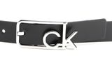 Calvin Klein Big CK Square Buckle Belt W90 Black Calvin Klein Big CK Square Buckle Belt W90 Black