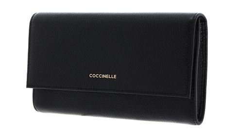 COCCINELLE Metallic Soft Wallet Noir