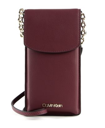 Calvin Klein Phone Pouch Wine