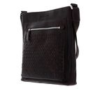 bugatti Woven Cross Over Bag Flat Darkbrown bugatti Woven Cross Over Bag Flat Darkbrown