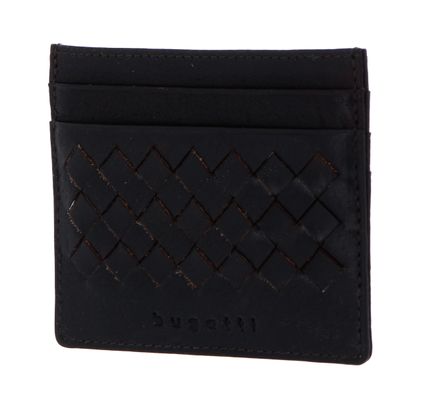 bugatti Woven Cardcase Darkbrown