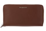 bugatti Lady Top Zip Around Wallet Cognac