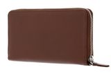 bugatti Lady Top Zip Around Wallet Cognac