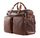 bugatti Woven Weekender British Tan