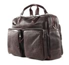 bugatti Woven Weekender Darkbrown